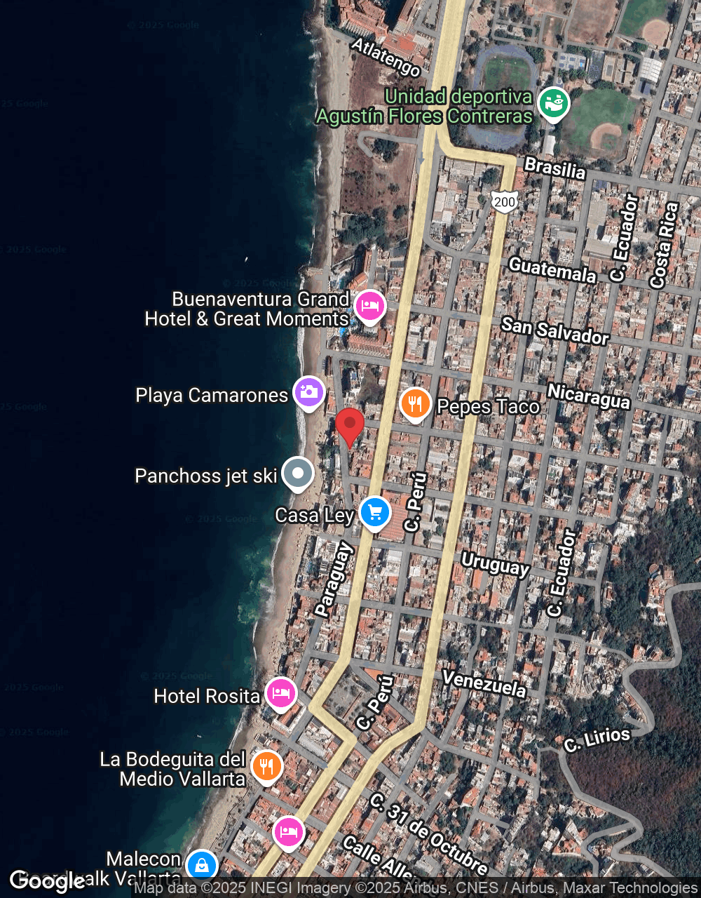 Paraguay 1224, 5 de Diciembre, 48350 Puerto Vallarta, Jal., Mexico