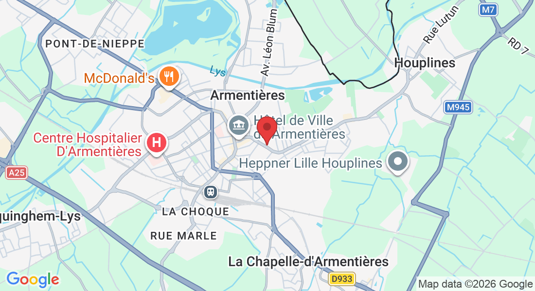 49 Rue Jean Jaurès, 59280 Armentières, France