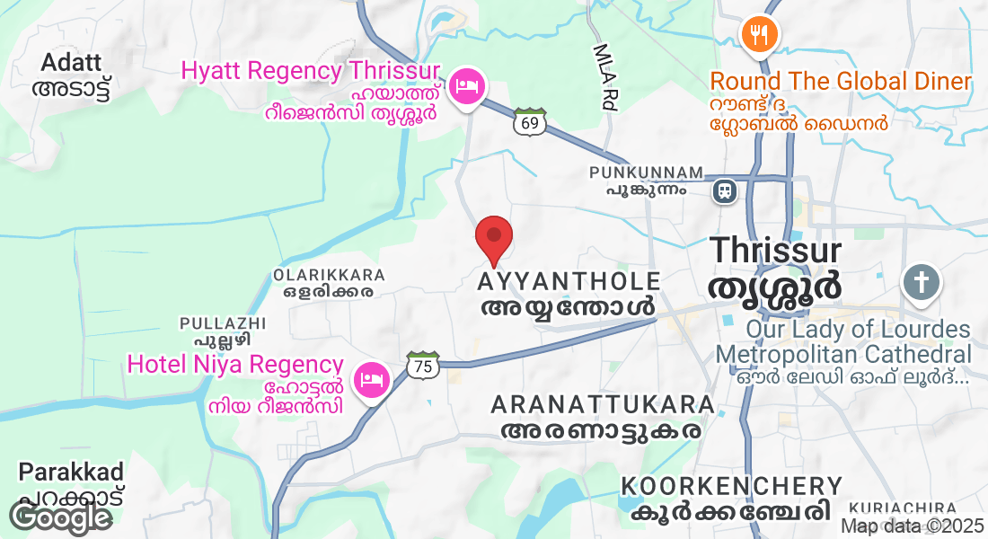 Devi Decoration Building, 54/250, Karshaka Nagar, Ayyanthole, Thrissur, Kerala 680003, India
