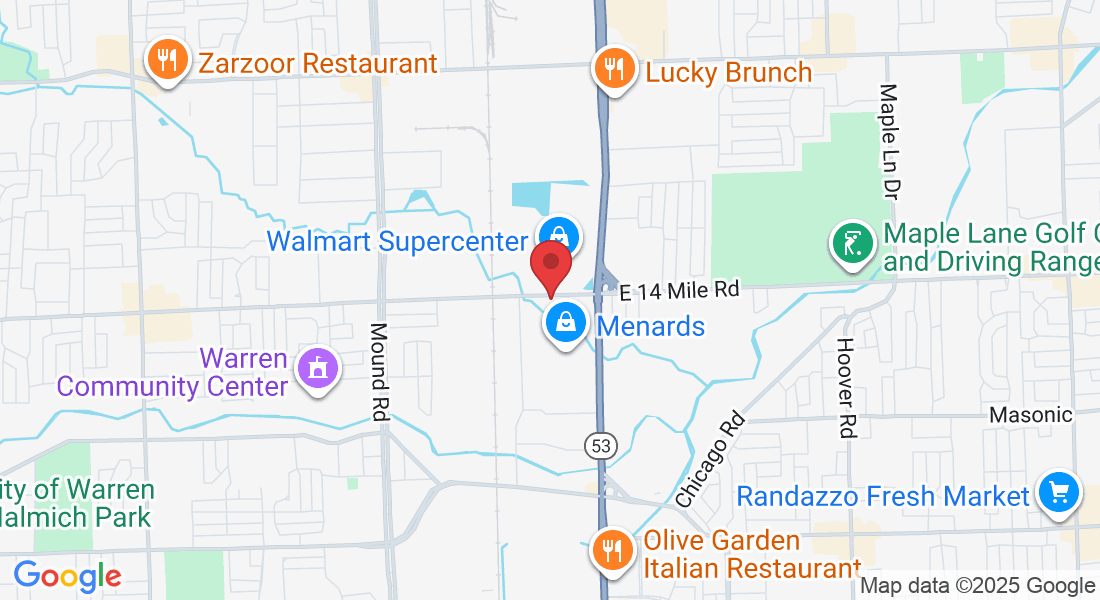 7096 E 14 Mile Rd, Warren, MI 48092, USA