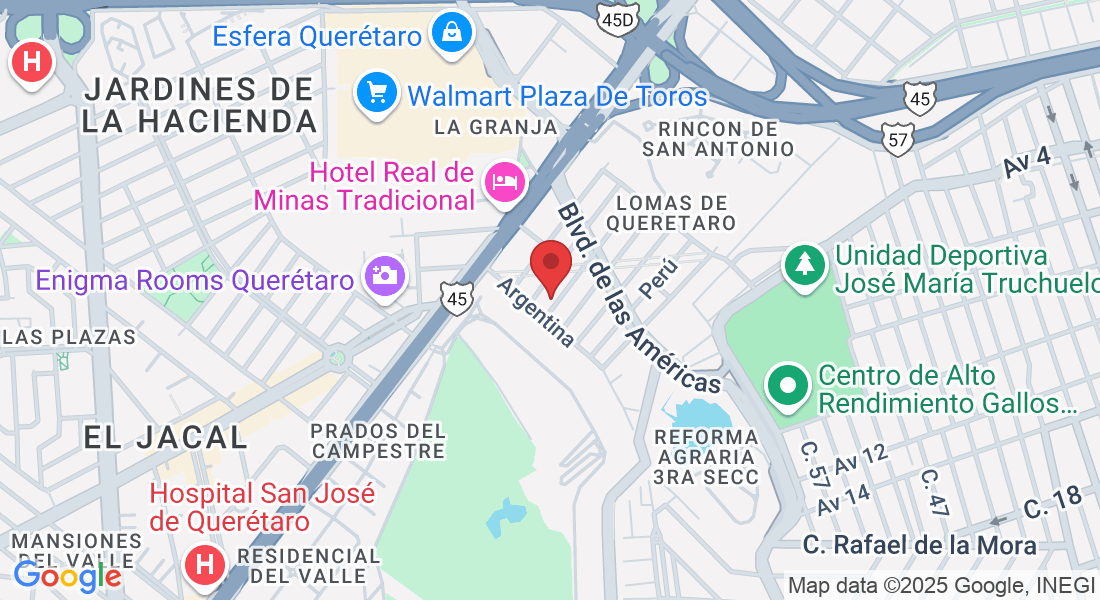 C. Ecuador 50, Lomas de Queretaro, 76190 Santiago de Querétaro, Qro., Mexico