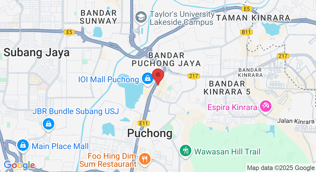 IOI Bouvelard, Jln Kenari 7, Bandar Puchong Jaya, 47100 Puchong, Selangor, Malaysia