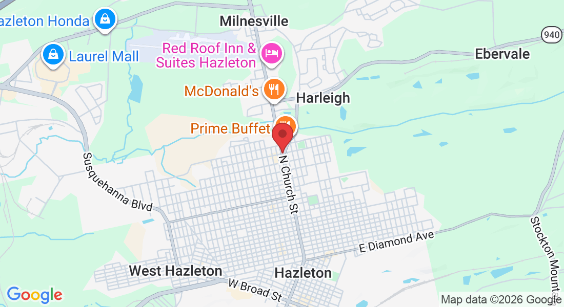 1112 N Church St, Hazleton, PA 18202, USA