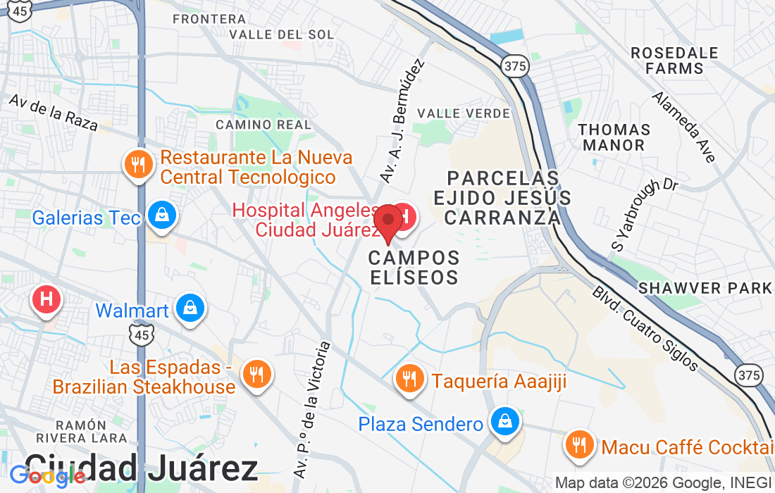 Bulevar Tomás Fernández 9050, Campos Elíseos, 32470 Juárez, Chih., Mexico
