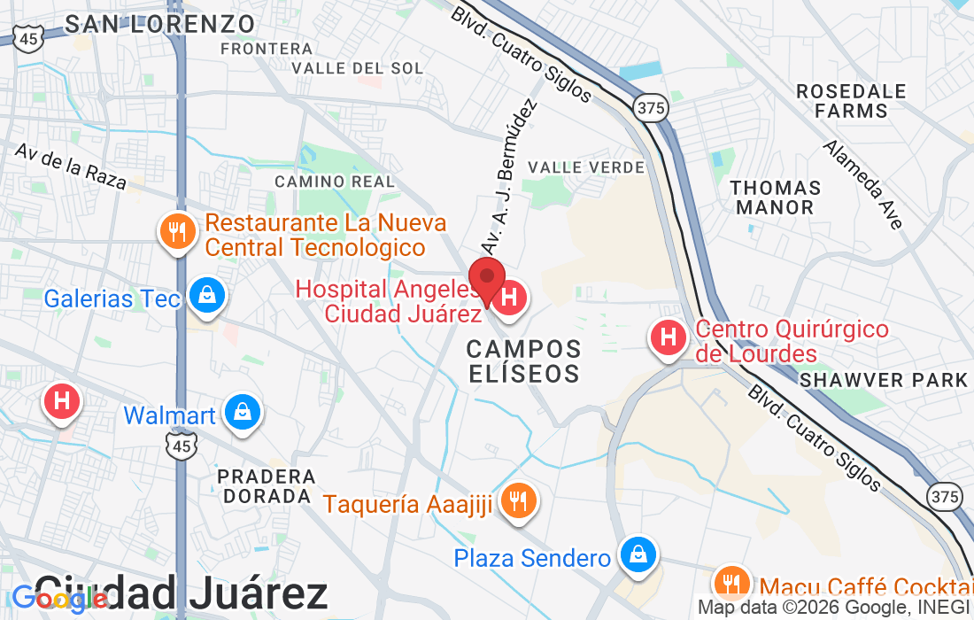 Bulevar Tomás Fernández 9050, Parcelas Ejido Jesús Carranza, 32470 Juárez, Chih., Mexico