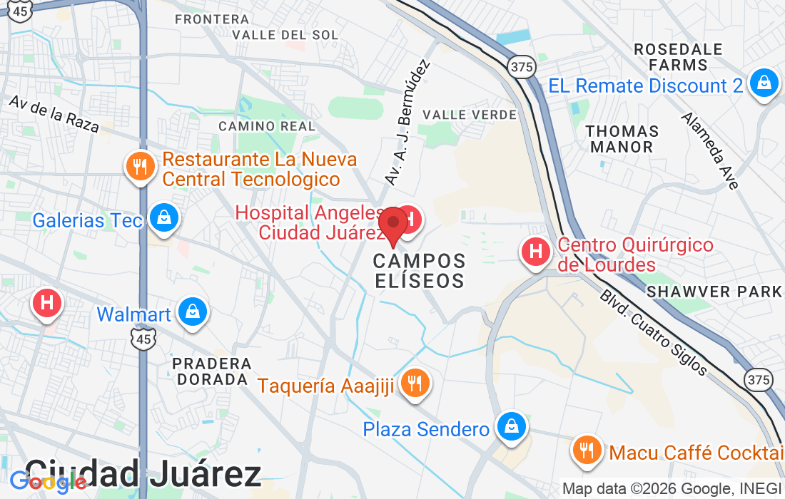 Bulevar Tomás Fernández 9050, Campos Elíseos, 32470 Juárez, Chih., Mexico