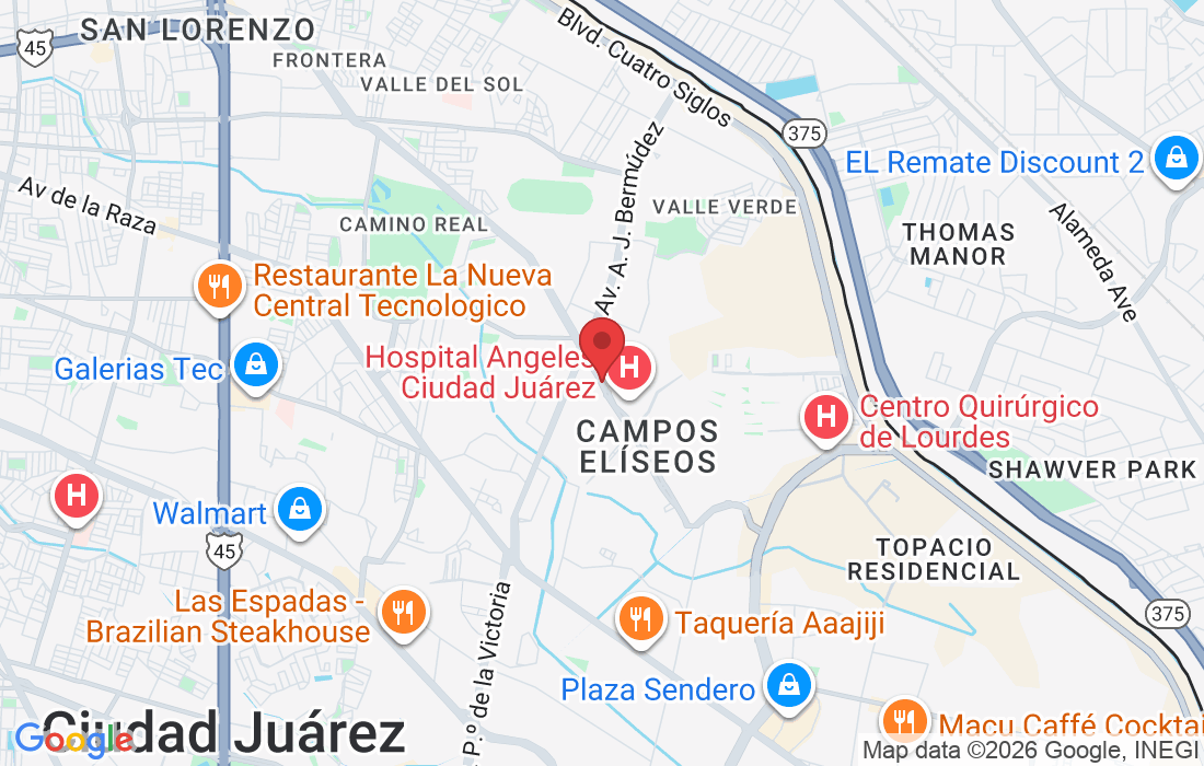 Bulevar Tomás Fernández 9050, Parcelas Ejido Jesús Carranza, 32470 Juárez, Chih., Mexico