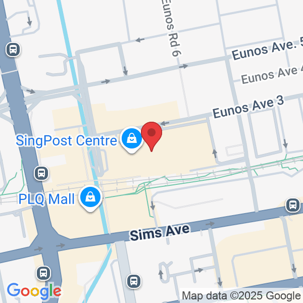 SingPost Centre, #03-102, 10 Eunos Rd 8, Singapore 408600