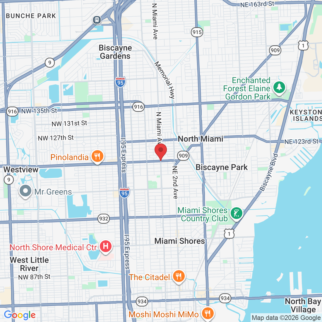 NE 119th St, North Miami, FL 33168, USA