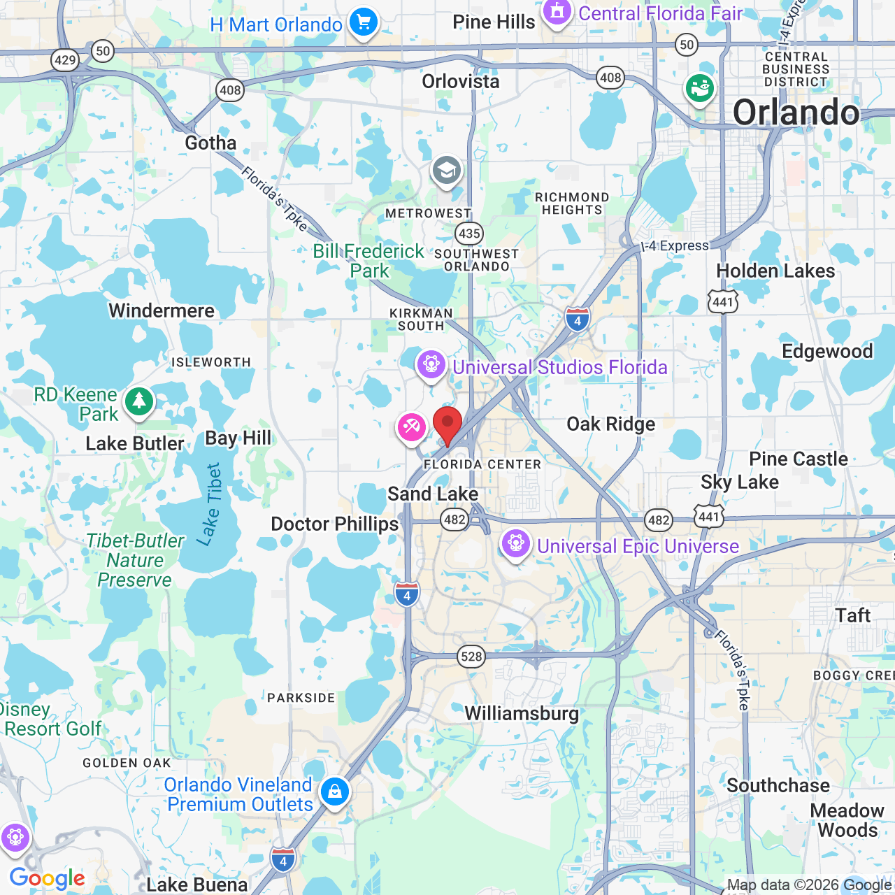 Universal Blvd, Orlando, FL 32819, USA