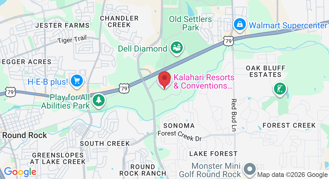 3001 Kalahari Blvd, Round Rock, TX 78665, USA