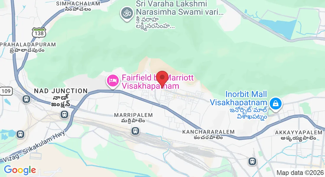 Second floor, 39-9, 2/2, beside Bank of India, Tenneti Nagar, Muralinagar, Madhavadhara, Visakhapatnam, Andhra Pradesh 530007, India
