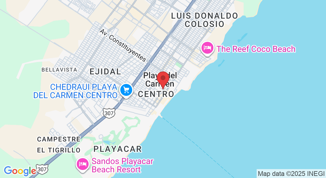 15 Avenida Norte Calle 10 Norte esquina, Centro, 77710 Playa del Carmen, Q.R., México