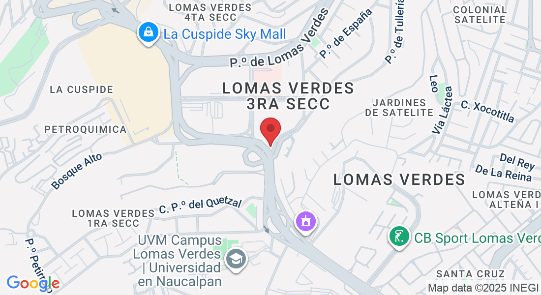 Avenida Lomas Verdes 825 27, Lomas Verdes 3ra Secc, 53120 Naucalpan de Juárez, Méx., México