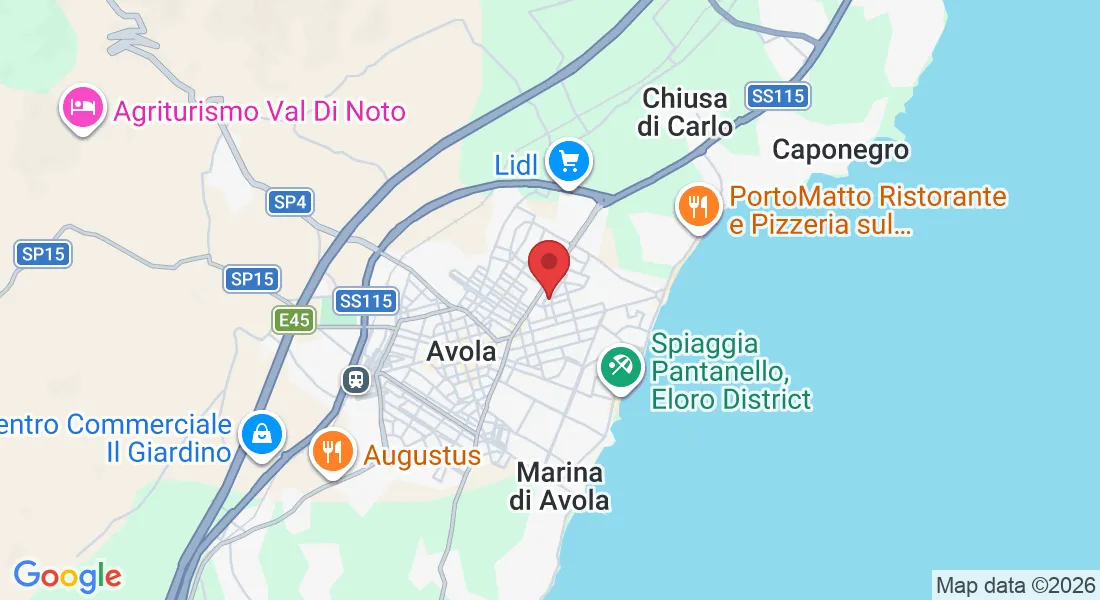 Via Rocco Chinnici, 3, 96012 Avola SR, Italia