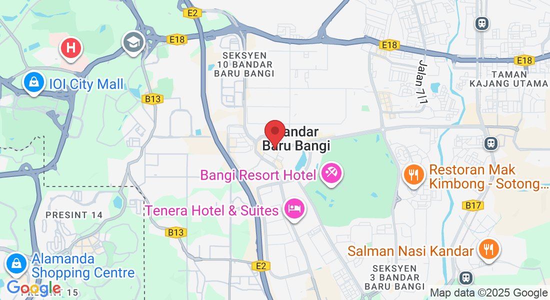 5-13-02 , Jalan Medan Pusat Bandar 8A, Bangi Sentral BANGI, Seksyen 9, 43650 Bandar Baru Bangi, Selangor, Malaysia