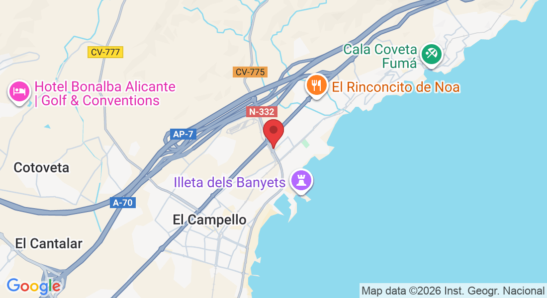 Carrer de Muro, 1, 03560 El Campello, Alicante, Spain