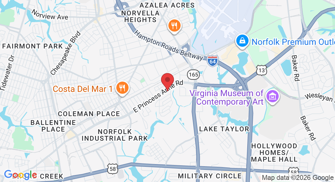5353 E Princess Anne Rd ste f 101, Norfolk, VA 23502, USA