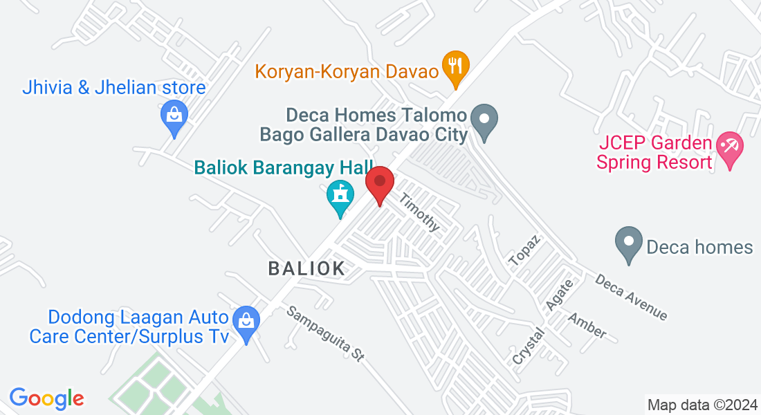 Barangay Baliok Road, 2GW2+VQJ, Talomo, Davao City, Davao del Sur, Philippines