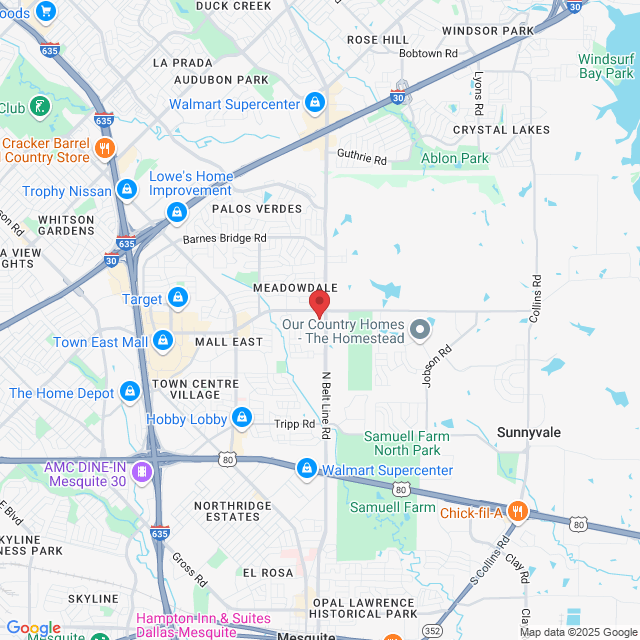 3501 N Belt Line Rd Suite 105, Sunnyvale, TX 75182, USA