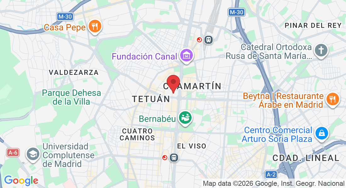 Edif Cuzco II, C. del Poeta Joan Maragall, 38, Tetuán, 28020 Madrid, España