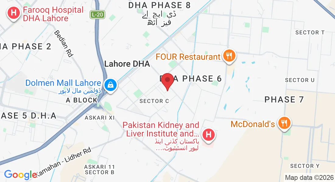 Building 108, CCA 1, Sector C DHA Phase, Lahore, Lahore, Pakistan