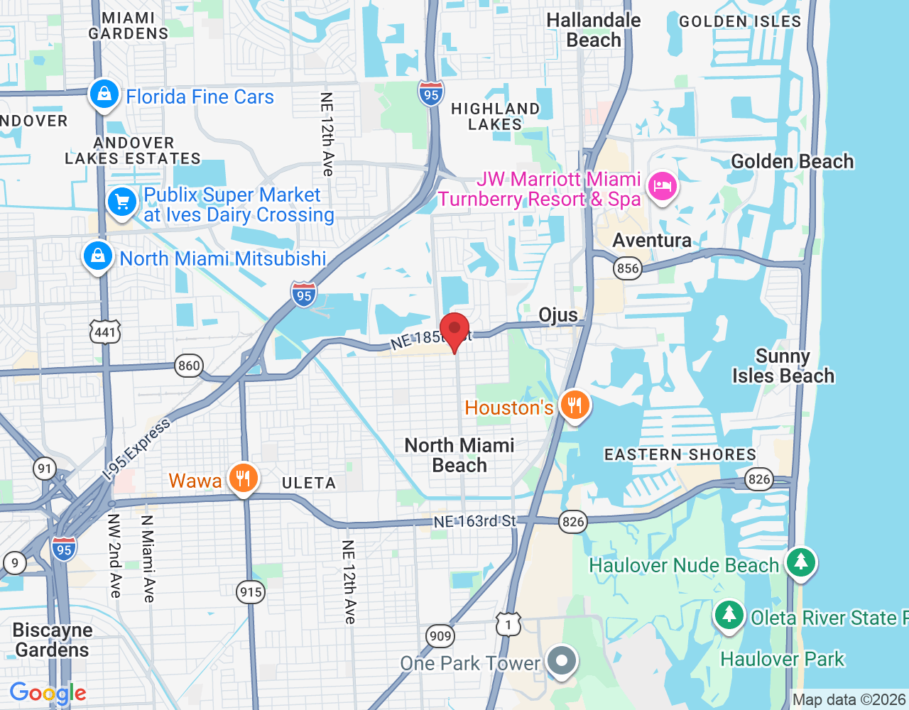 18260 NE 19th Ave ste 104, North Miami Beach, FL 33162, USA