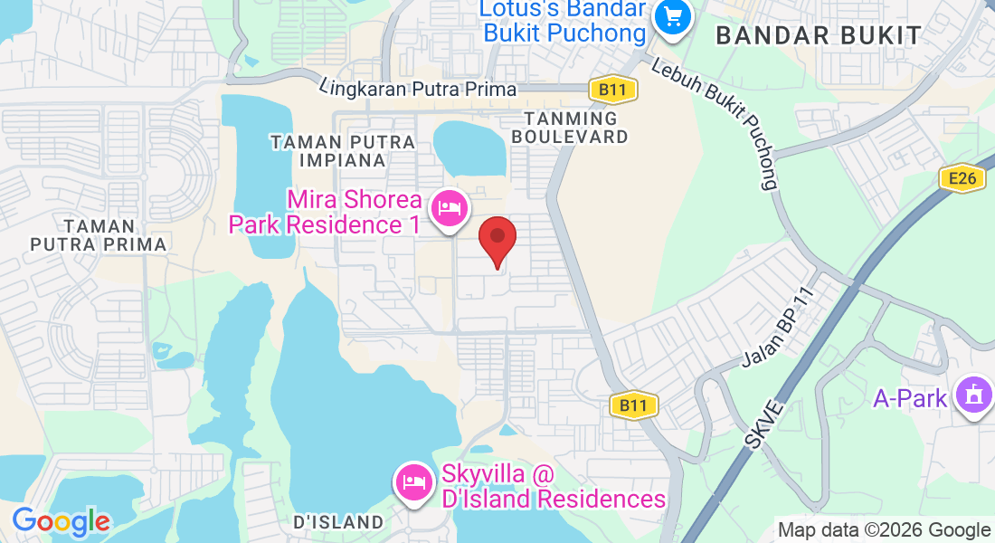 18, Jln MJ 14, TAMAN INDUSTRI MERANTI JAYA, 47120 Puchong, Selangor, Malaysia