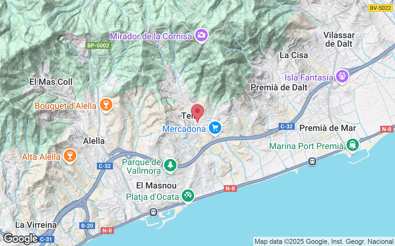 Passeig de la Riera, 12, 08329 Teià, Barcelona, España