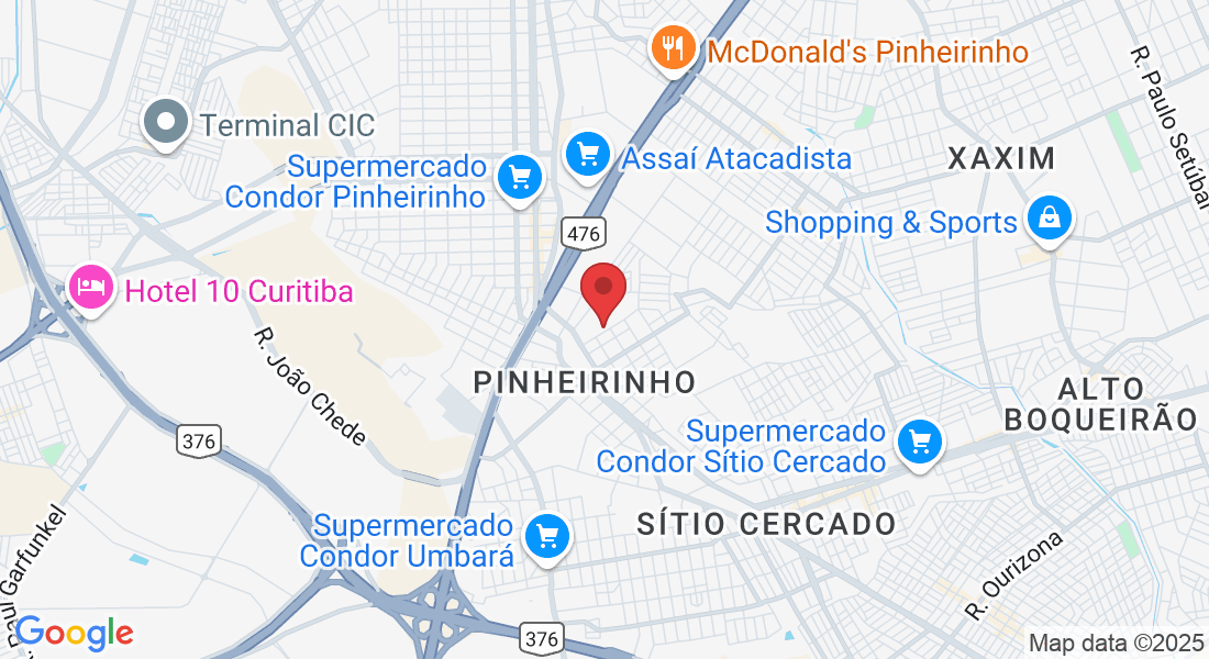 Rua Victor Modesto de Oliveira, 233 - Pinheirinho, Curitiba - PR, 81870-310, Brasil