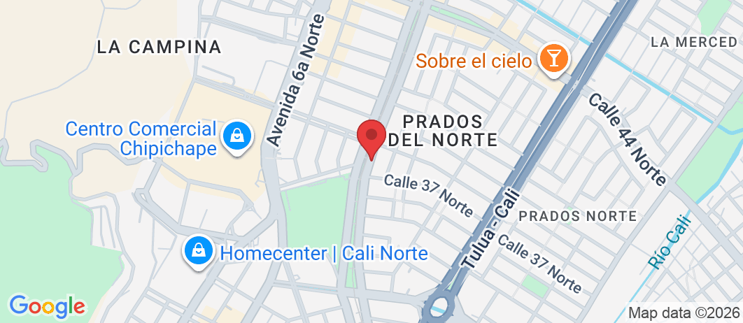 Av. 4 Nte. #37-60, Cali, Valle del Cauca, Colombia