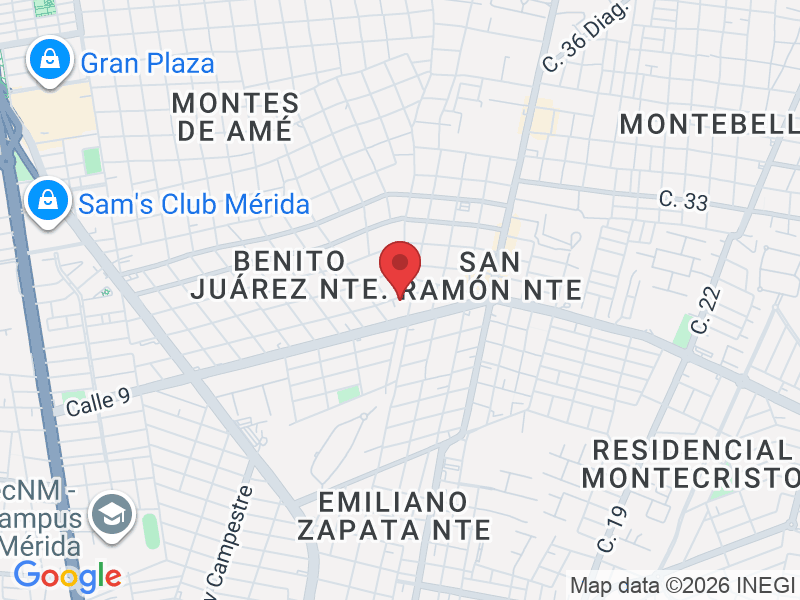 C. 47 266, Benito Juárez Nte., 97119 Mérida, Yuc., México