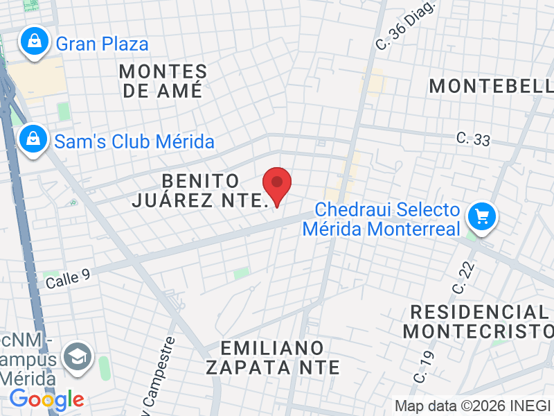 C. 47 266, Benito Juárez Nte., 97119 Mérida, Yuc., México