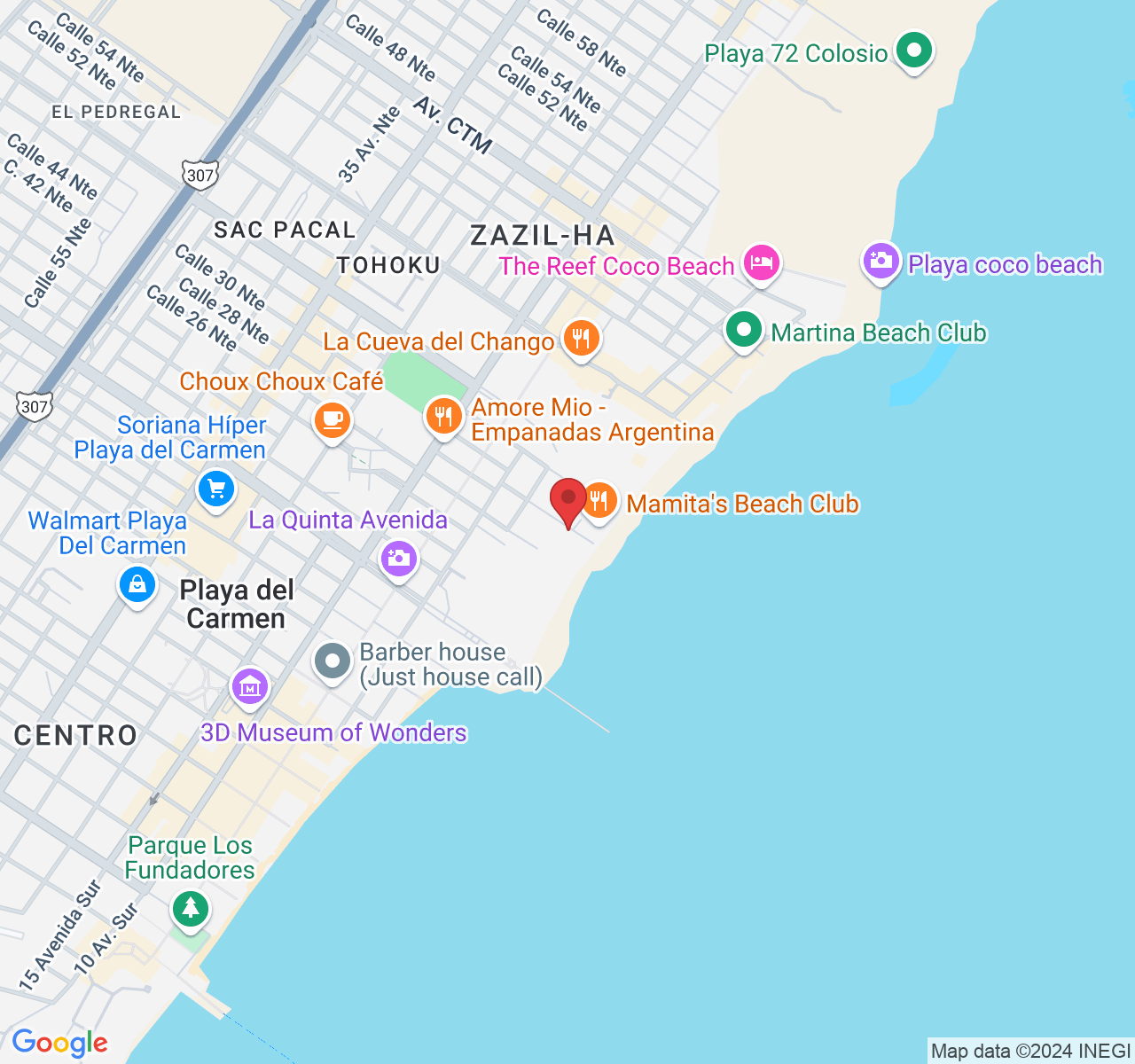 Calle 28 Nte, Centro, 77710 México, Q.R., México