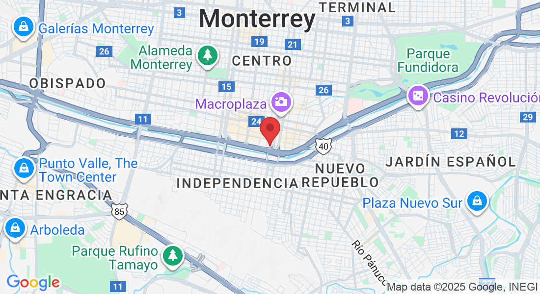 Ignacio Zaragoza 1300, Centro, 64000 Monterrey, N.L., Mexico