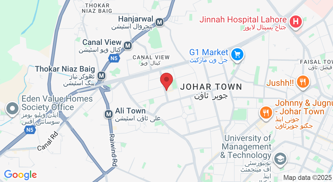 Office # 1-2, 1st Floor, Khalid Business Centre, opposite Expo Center Road, Block H-3 Block H 3 Phase 2 Johar Town, Lahore, Pakistan