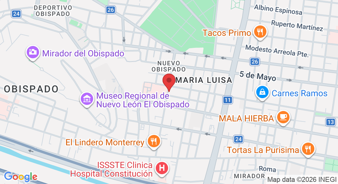 Degollado Sur 515, Maria Luisa, Nuevo Obispado, 64040 Monterrey, N.L., México