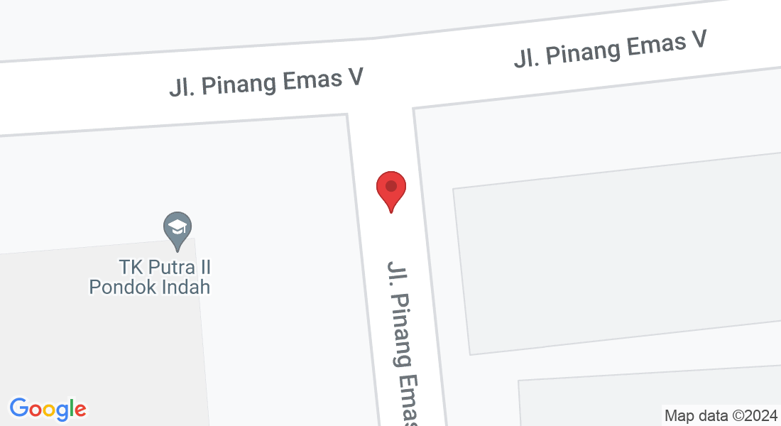 Jl. Pinang Emas III No.7, RT.8/RW.3, Pd. Pinang, Kec. Kby. Lama, Kota Jakarta Selatan, Daerah Khusus Ibukota Jakarta 12310, Indonesia