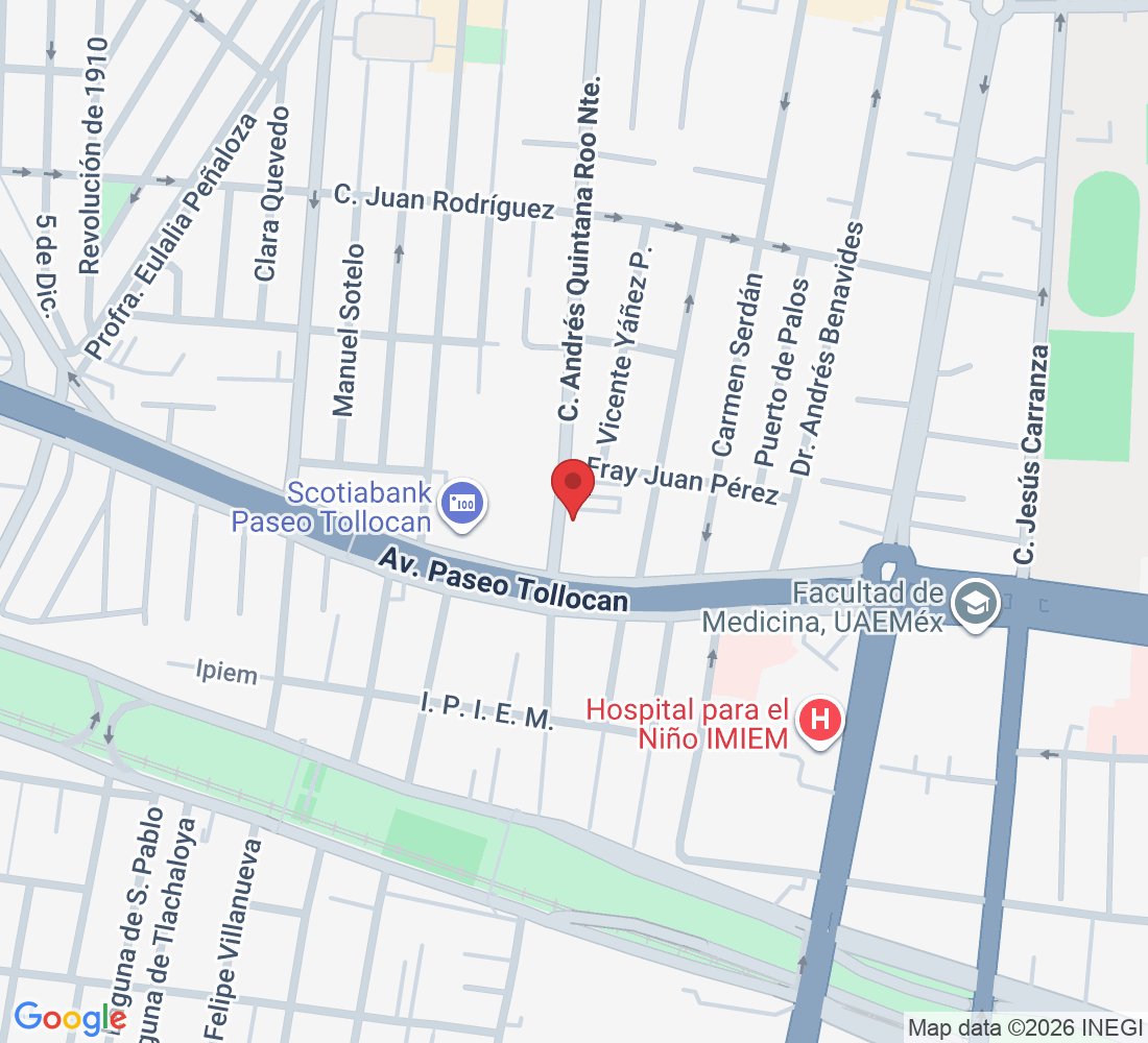 A. Quintana Roo 843-MZ 025, Residencial Colón y Col Ciprés, 50120 Toluca de Lerdo, Méx., México