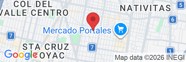 Zempoala 633, Letran Valle, Benito Juárez, 03650 Ciudad de México, CDMX, México