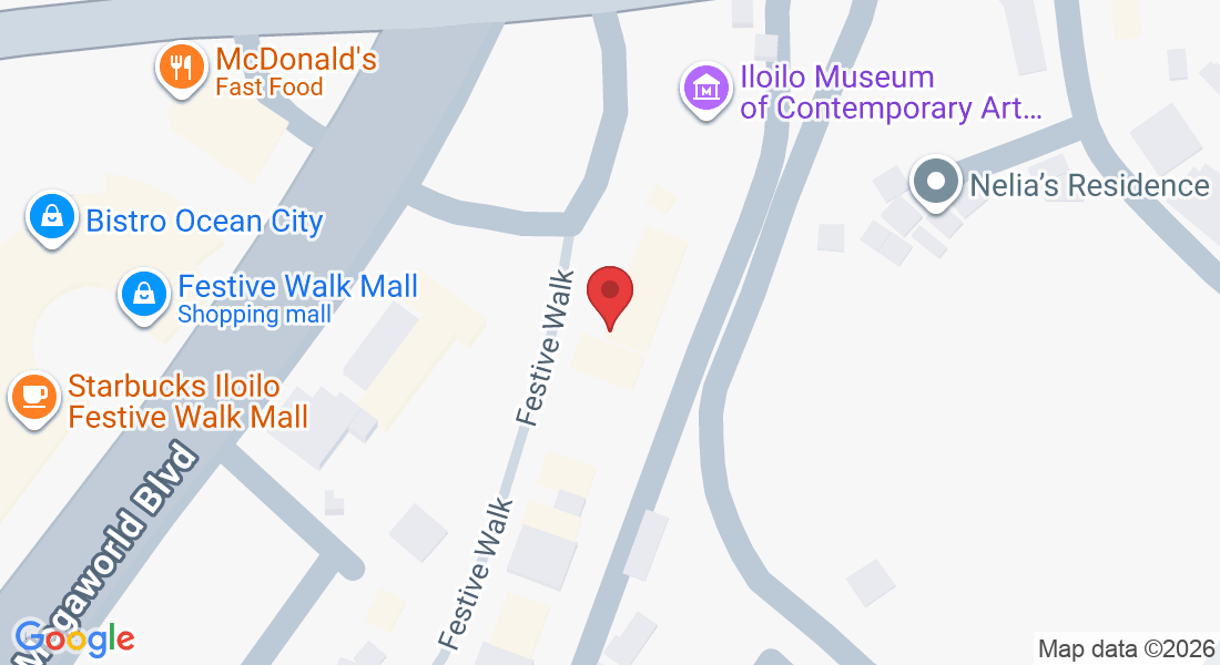 G/F Festivewalk Parade, Business Park, Megaworld Blvd, Mandurriao, Iloilo City, 5000 Iloilo, Philippines