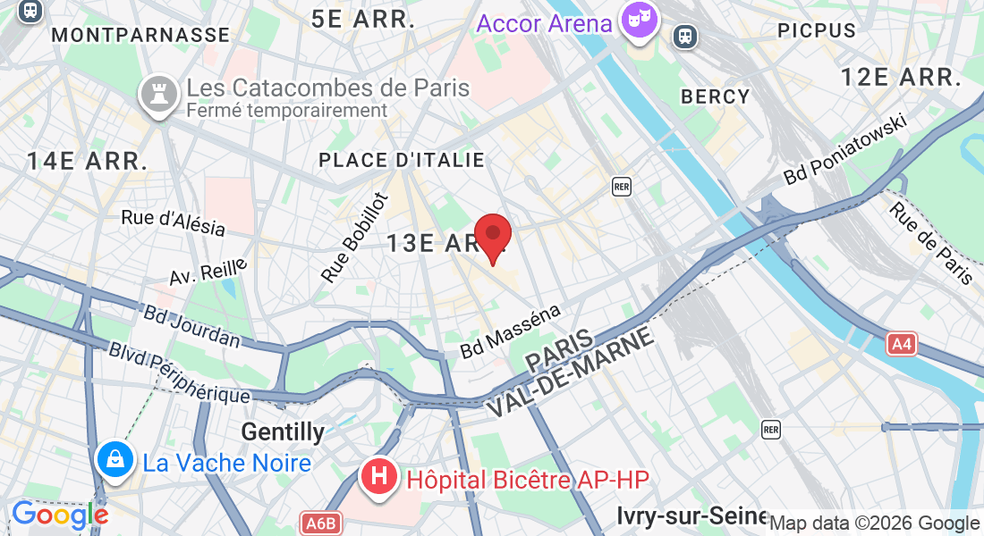 Dalle de Olympiade accès par Escalier, 66 Av. d'Ivry, 75013 Paris, France