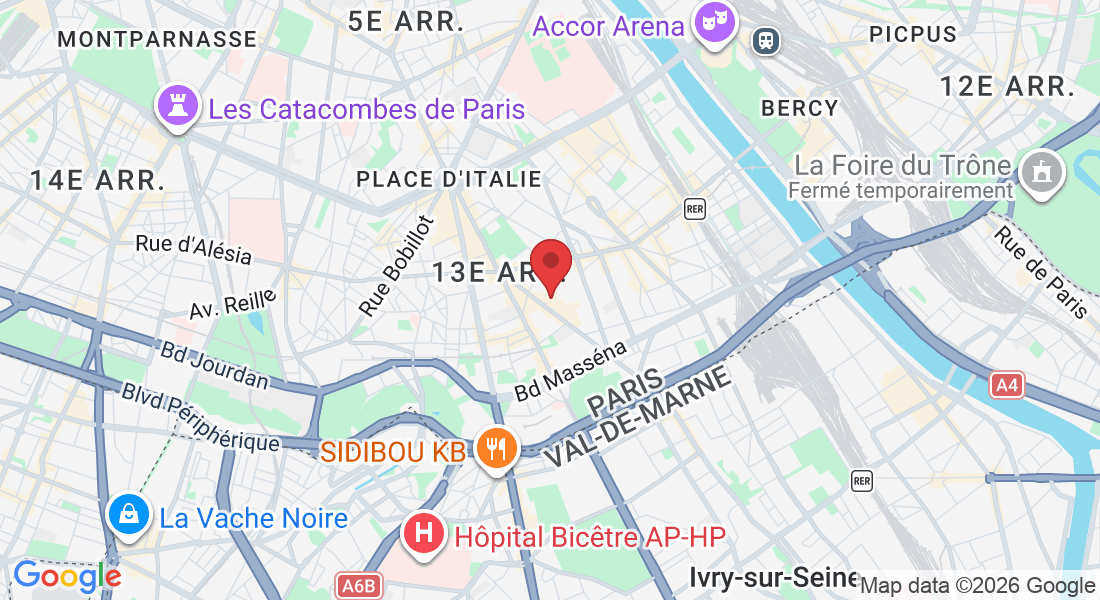 Dalle de Olympiade accès par Escalier, 66 Av. d'Ivry, 75013 Paris, France