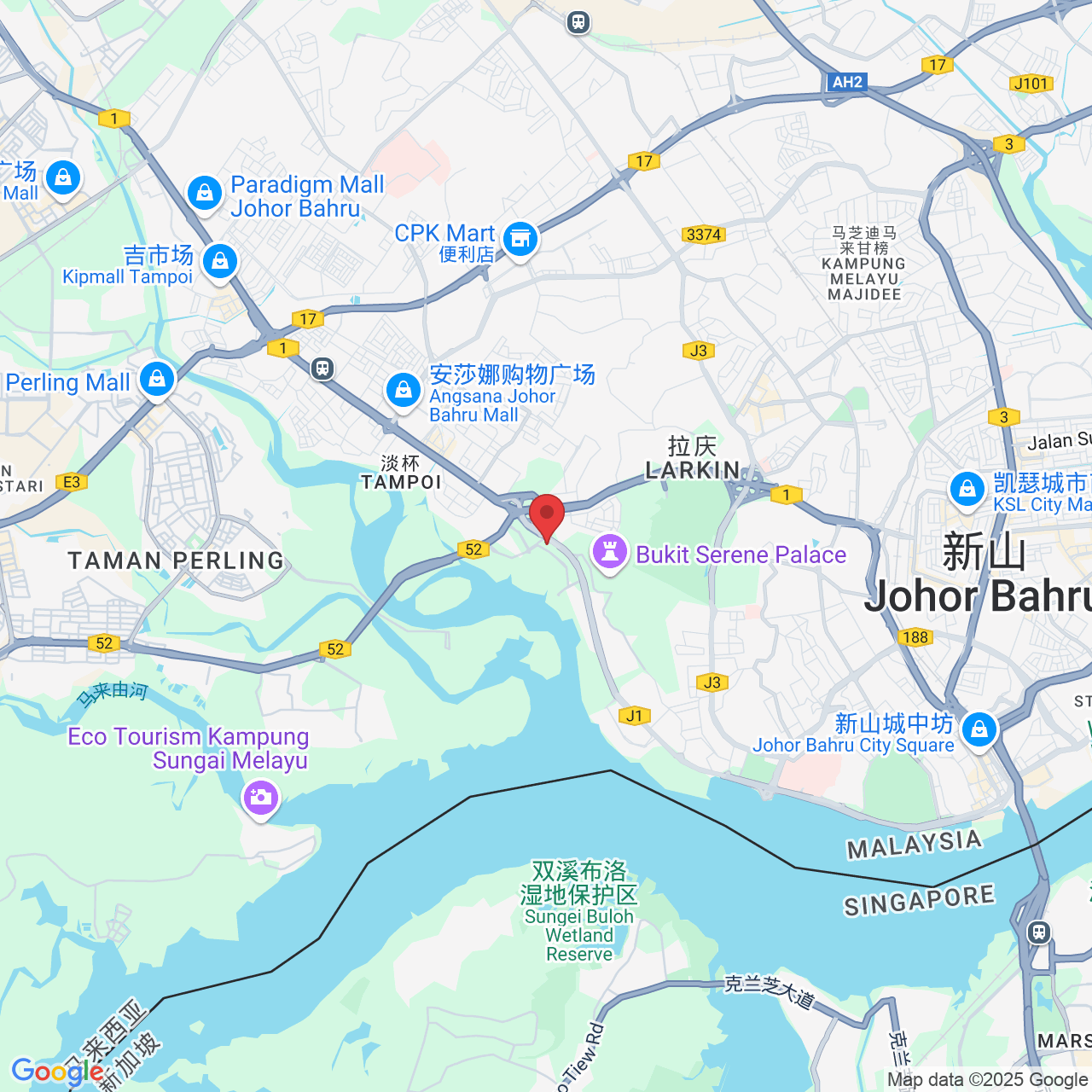 Jalan Danga 1, 1, Persiaran Danga Perdana, Danga Bay, 80200 Johor Bahru, Johor Darul Ta'zim, 马来西亚