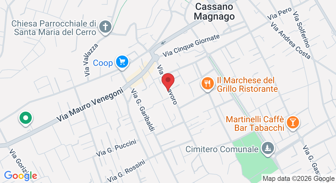Via del Lavoro, 18, 21012 Cassano Magnago VA, Italia