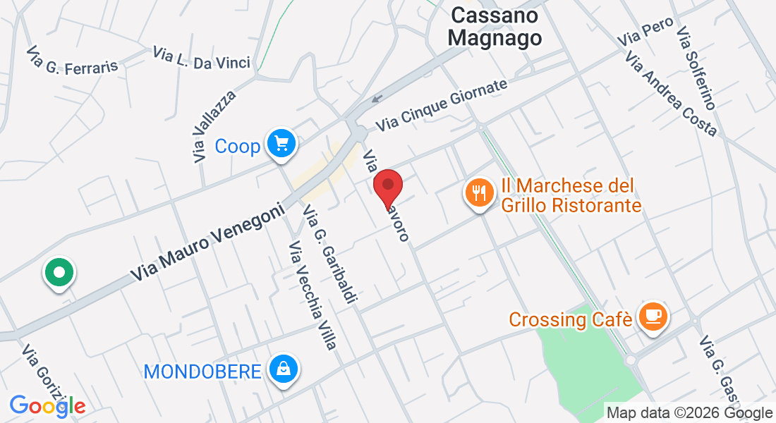 Via del Lavoro, 18, 21012 Cassano Magnago VA, Italia