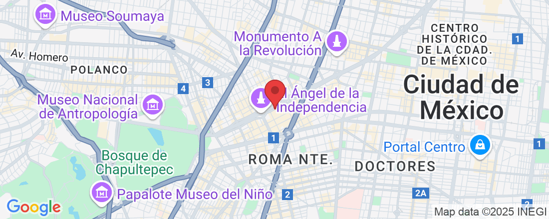 Av. P.º de la Reforma 296, Reforma, Cuauhtémoc, 06600 Ciudad de México, CDMX, México