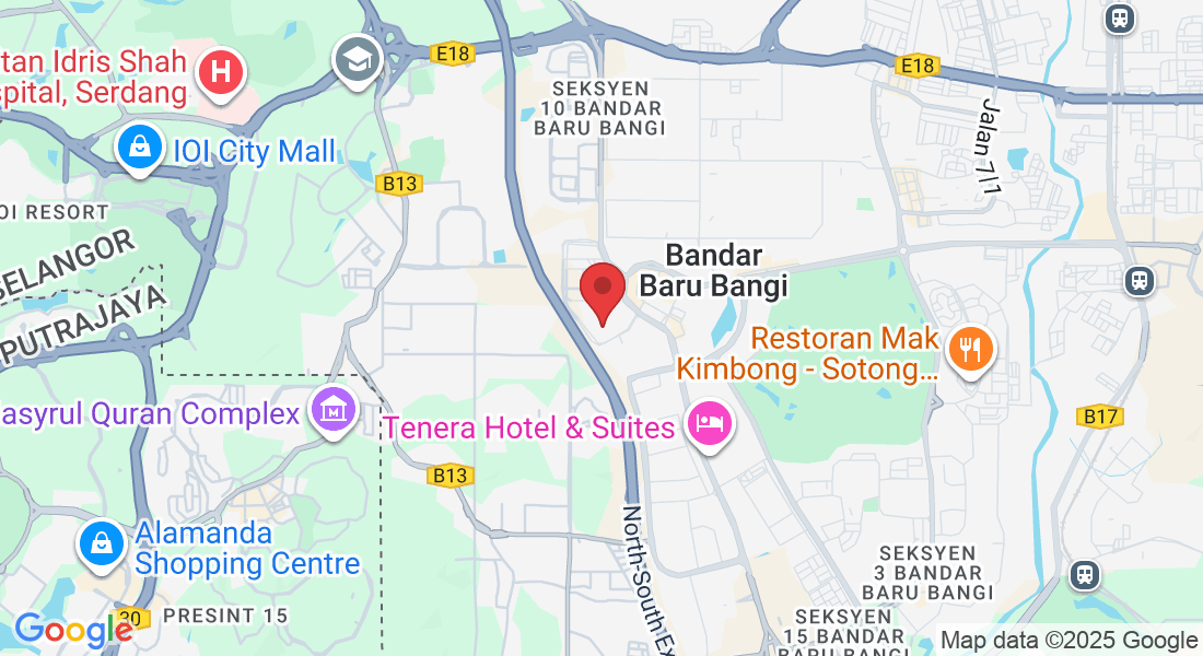 9, Jalan 9/9g, Seksyen 9, 43650 Bandar Baru Bangi, Selangor, Malaysia