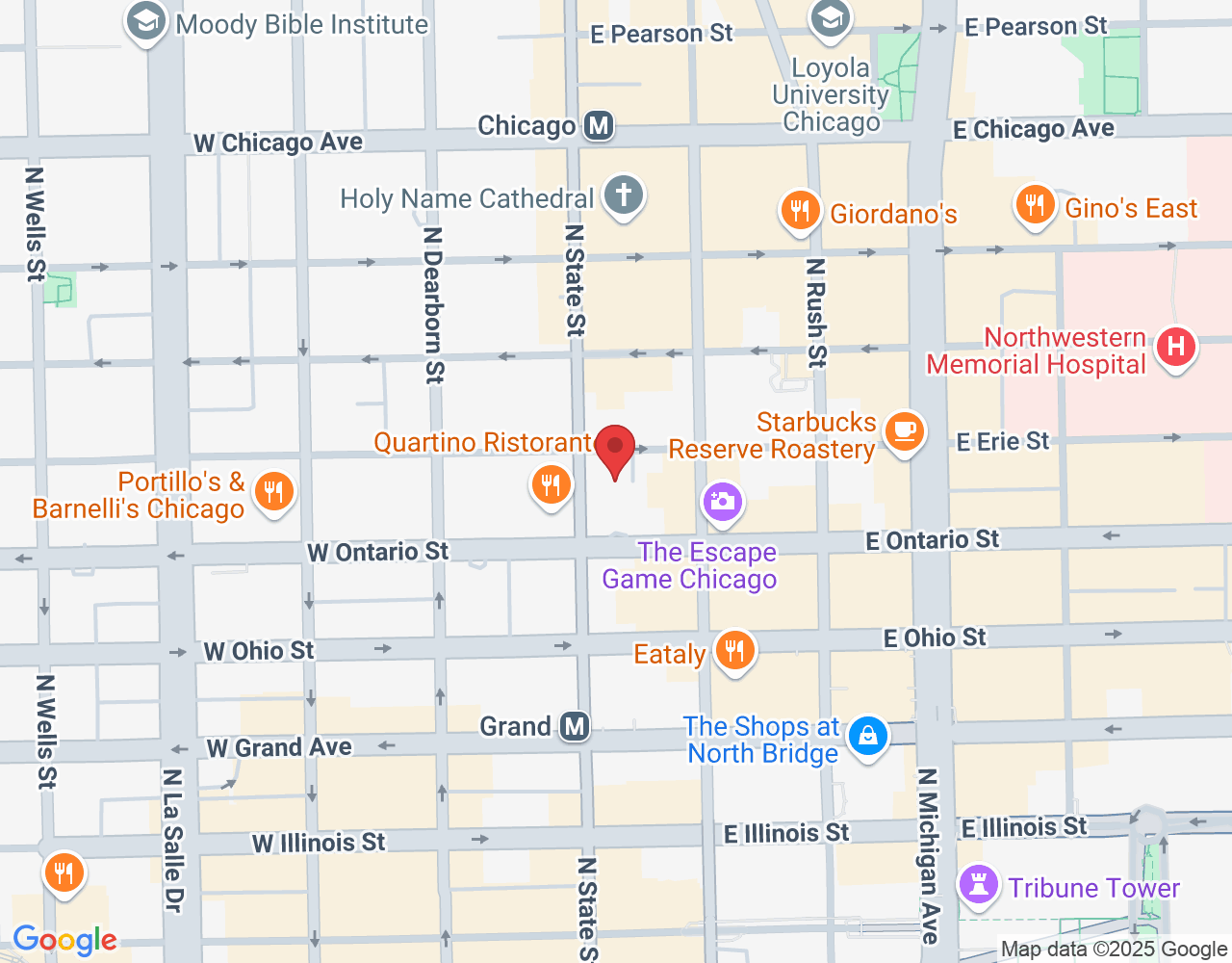 1 E Erie St ste 525 unit, Chicago, IL 60611, USA