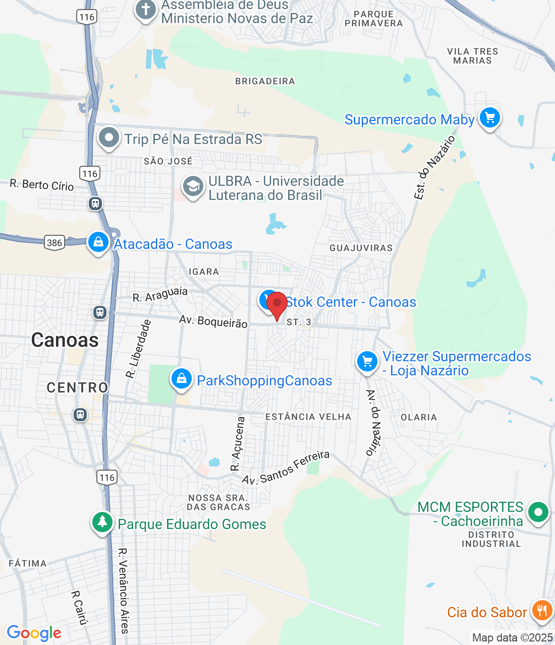 Av. Boqueirão, 2730 - Estância Velha, Canoas - RS, 92412-232, Brasil